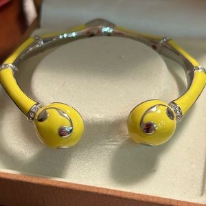 Lauren Adams yellow enamel and crystal bracelet